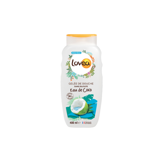 LOVEA Gelée de Douche Eau de Coco 400 ml 