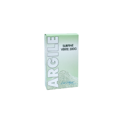 Argile verte surfine naturelle en poudre 300g