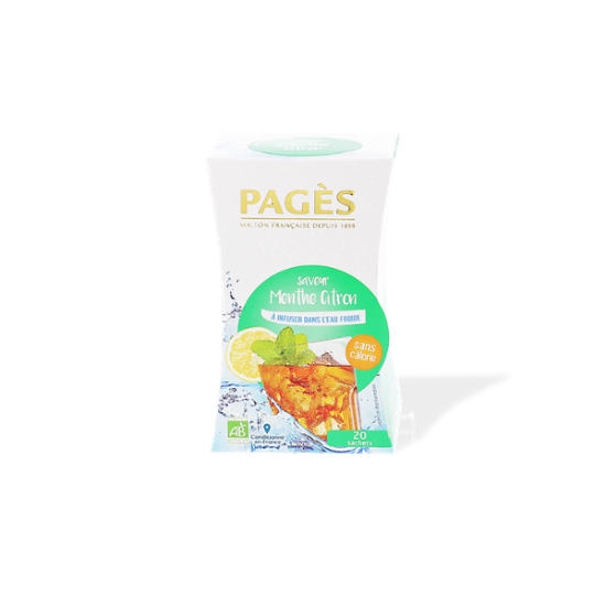 PAGÈS Infusion Rafraichissante Menthe 20 x 40g