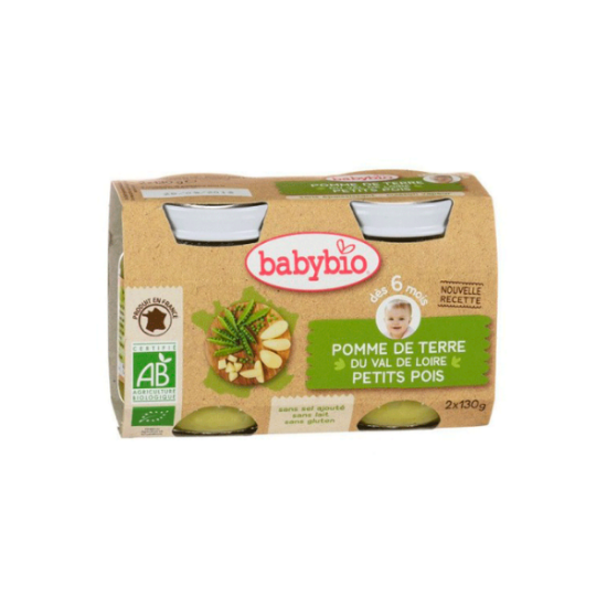 Babybio PDT Petits Pois 2x130g