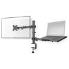 Support de bureau écran 15-32" et ordinateur portable 17" à pince - Nedis MMSISNB110BK