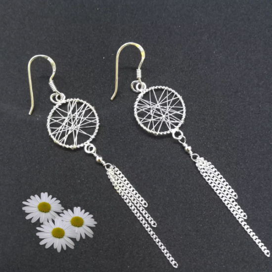 Boucles d'oreilles argent REVE marque SIANE