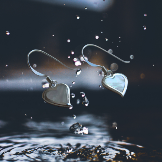 Boucles d'oreilles argent AMOUR marque SIANE