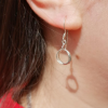 Boucles d'oreilles argent OVA marque SIANE