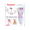 TECHWOOD Epilateur + Rasir + Rape Anti calosité Rose