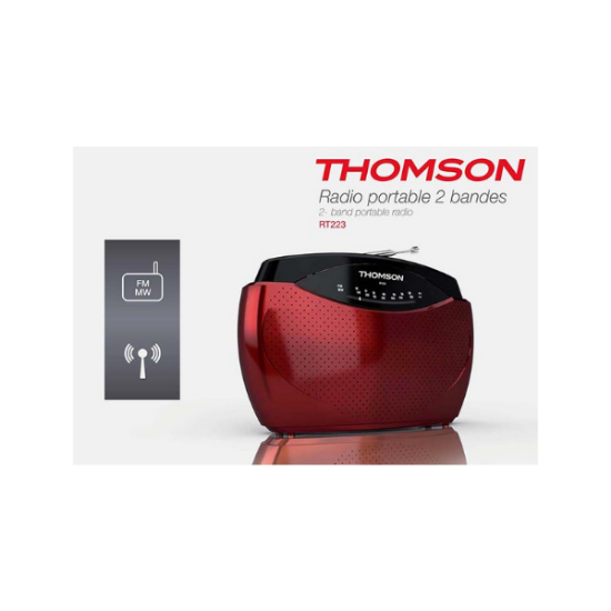 THOMSON Radio Analogique RT223 Rouge