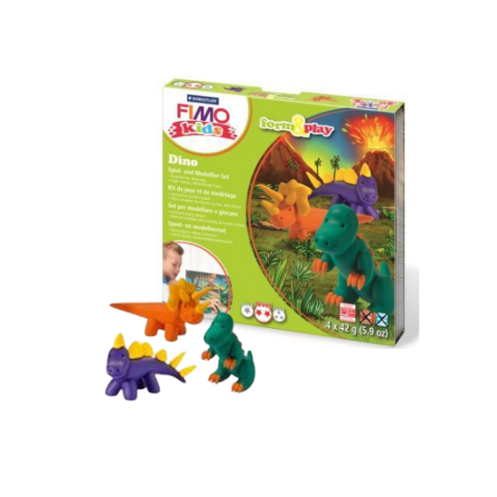  Kit Fimo Kids - Dinosaures