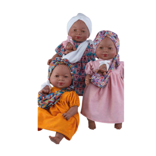 Poupée maman avec son bébé