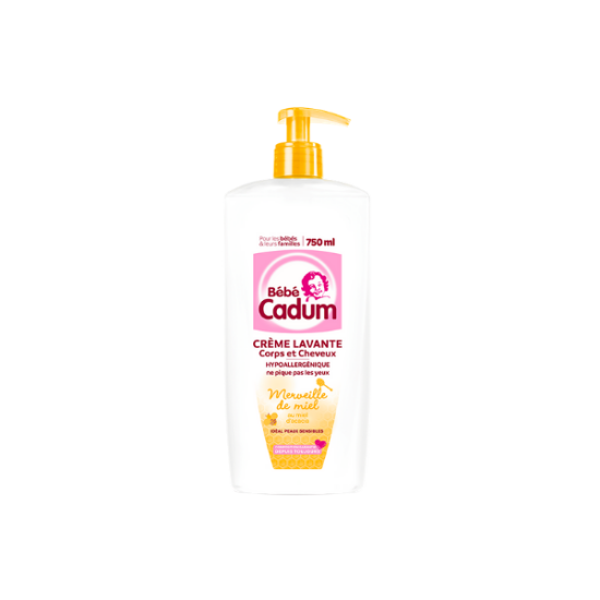 CADUM crème lavante bain douche merveille miel 750 ml