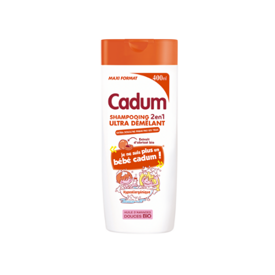 CADUM Shampooing "Je ne suis plus un bébé Cadum" à l'extrait d'Abricot 400ml