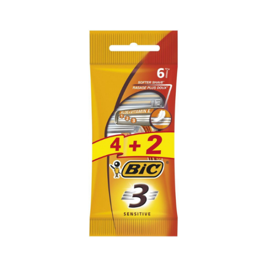 BIC Rasoir sensitive 3 jetable 4+ 2 offertes