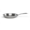 Poêle inox triply 24 cm sans revêtement induction et four – Livoo Brigade MEP158 – inox