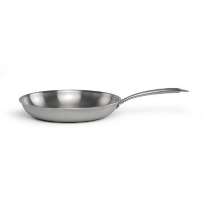 Poêle inox triply 24 cm sans revêtement induction et four – Livoo Brigade MEP158 – inox