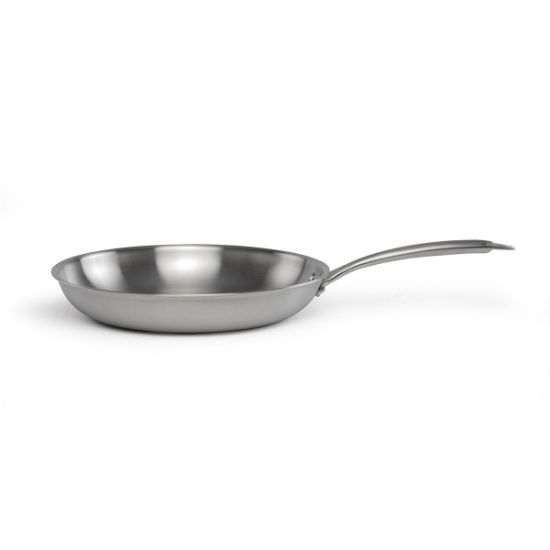 Poêle inox triply 24 cm sans revêtement induction et four – Livoo Brigade MEP158 – inox
