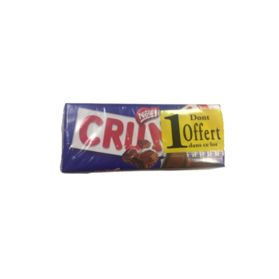 Nestlé Crunch Chocolat au lait 100g 4 + 1 offert