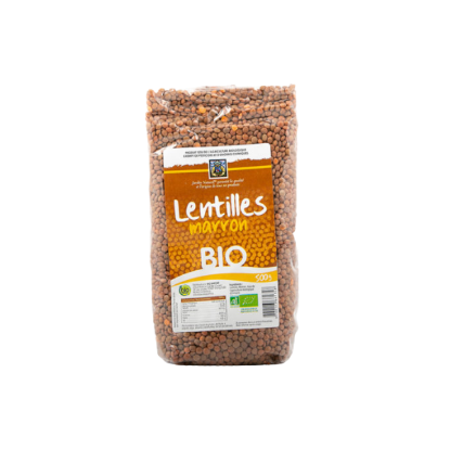  Lentilles Marron Bio 500g