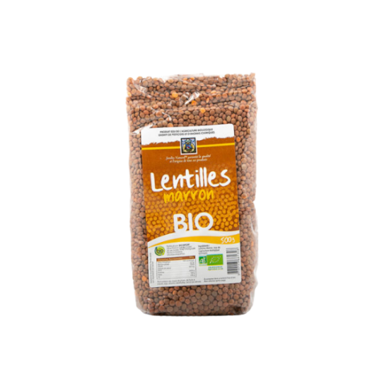  Lentilles Marron Bio 500g