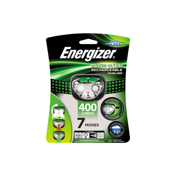 Lampe frontale LED Energizer Vision Ultra HD à batterie - Bricolage