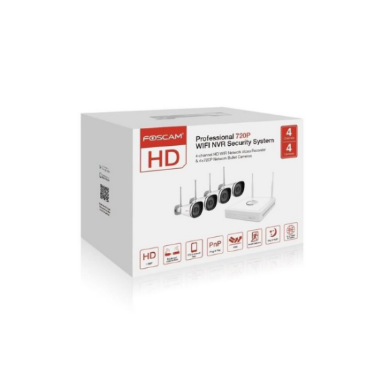 Foscam - Kit vidéosurveillance WiFi FN3104W-B4-1T | ChezVous.re