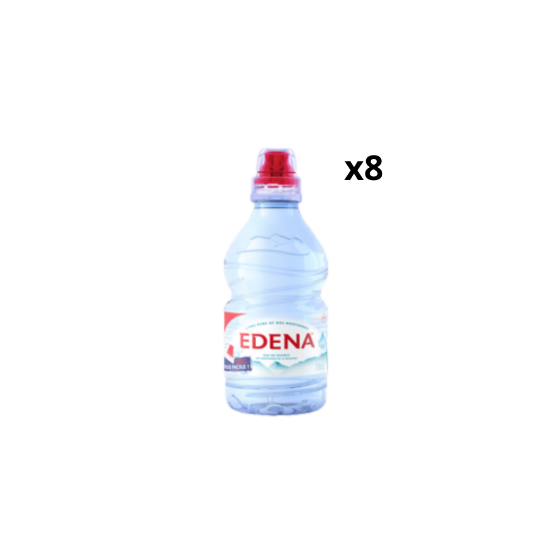 Eau de source EDENA 33CL X 8 Bouchon Sport