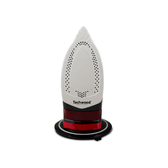TECHWOOD Fer Vapeur Sans Fil Rouge Noir 2000W Semelle C ramique