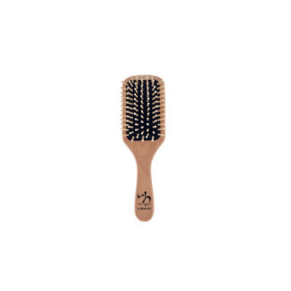 Brosse à cheveux en bois naturel avec Picots en bois - HEMANI
