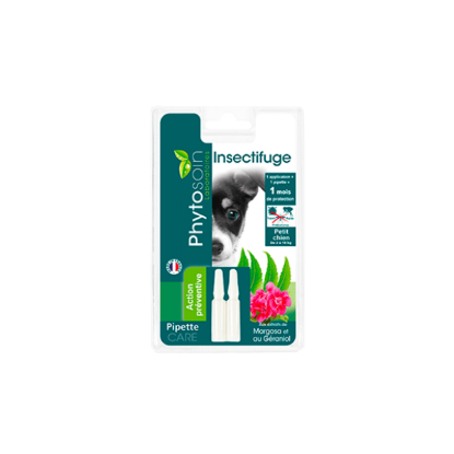 Pipettes insectifuge chiots et petits chiens 2x2 ml PHYTOSOIN