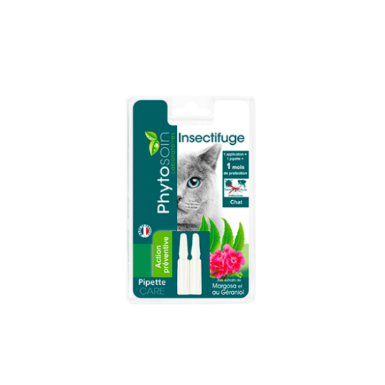 Pipette insectifuge chats 2x0,60 ml PHYTOSOIN