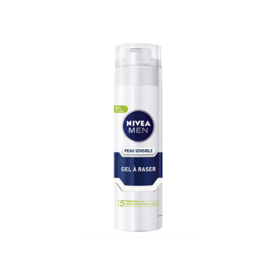  NIVEA Gel à raser homme peau sensible 200ml