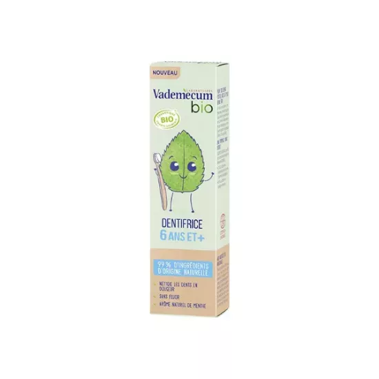 Dentifrice kids  6 ans et + arôme menthe Bio VADEMECUM 50ml