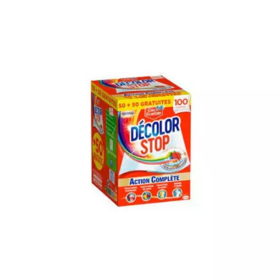 EAU ECARLATE 100 Lingettes Décolor stop action complète