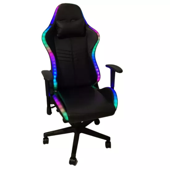 Fauteuil Gaming RACING LED   - Shopping et Courses en ligne,  livrés à domicile ou au bureau, 7j/7 à la Réunion