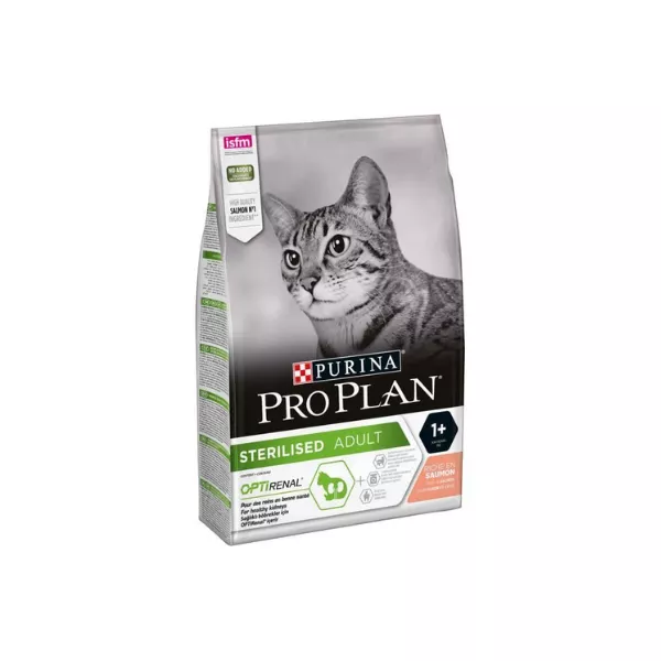 CROQUETTES POUR CHAT STÉRILISÉ SAUMON/BLE 3KG - PURINA ONE