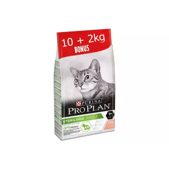 Purina Pro Plan Cat Sterilised Saumon 10Kg + 2kg offerts