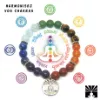 Bracelet 7 Chakras triple en pierres naturelles