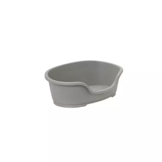 Corbeille Plastique 40cm Gris DOMUS