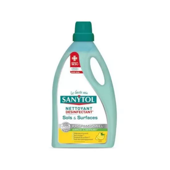 Sanytol PRO désinfectant sols et surfaces 5l Citron