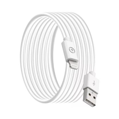Câble USB-A vers Lightning MFi 2 m Big Ben, recyclé, blanc