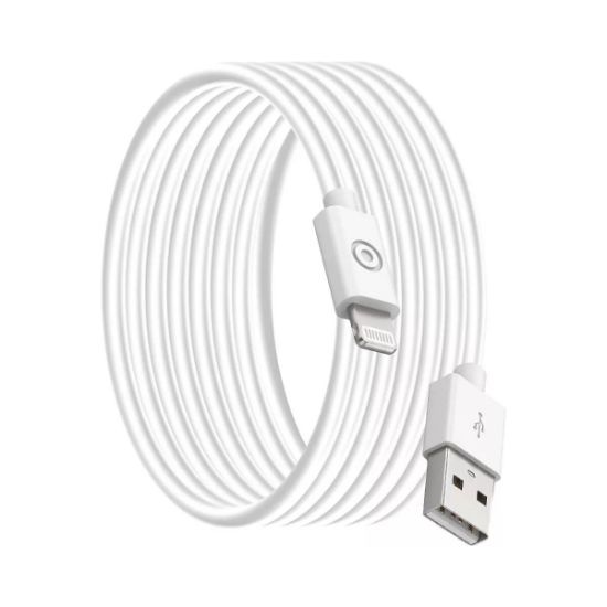Câble USB-A vers Lightning MFi 2 m Big Ben, recyclé, blanc