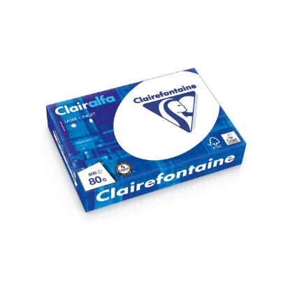 Papier Clairalfa A4 blanc 80 g Clairefontaine - Ramette de 500 feuilles