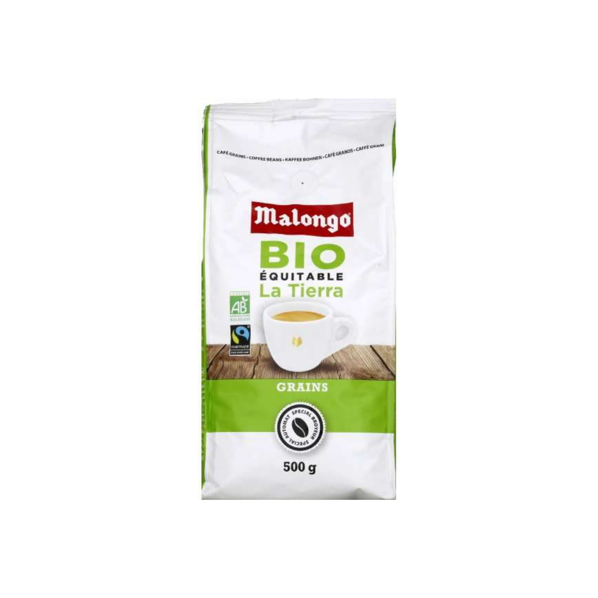 Café MALONGO en Grains - La Tiera - BIO - 500g   - Shopping et  Courses en ligne, livrés à domicile ou au bureau, 7j/7 à la Réunion