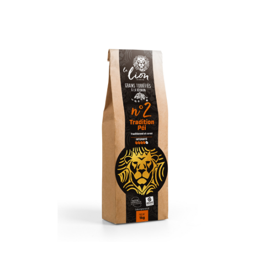 Café le lion Grains Tradition Péi n°2 (ex Prémium) - 1kg