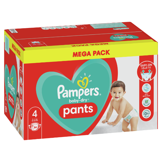 PAMPERS Couches Pants Maxi T4 - 84 unités