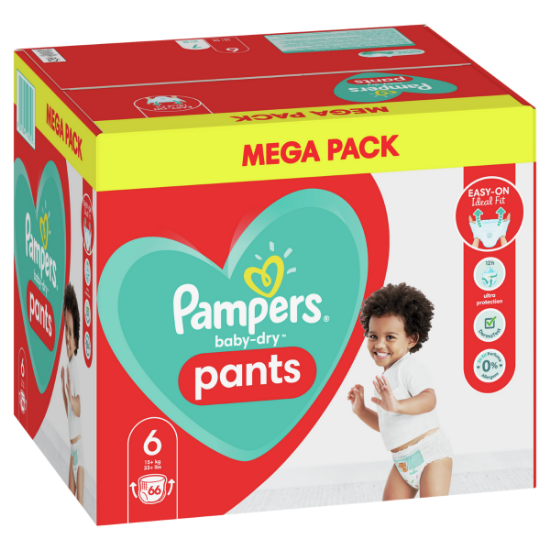 PAMPERS Couches Pants Maxi T6 - 66 unités en vente en ligne à la Réunion    - Shopping et Courses en ligne, livrés à domicile ou au bureau,  7j/7 à la Réunion