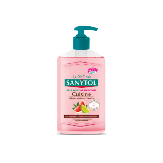 Sanytol Savon désinfectant cuisine - pamplemousse & citron vert 250ml