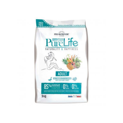 PURELIFE  croquettes chat adulte 2 KG