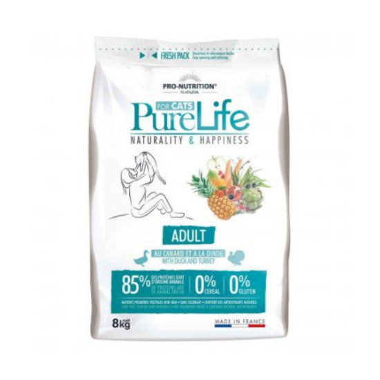 PURELIFE croquettes chat adulte 8KG