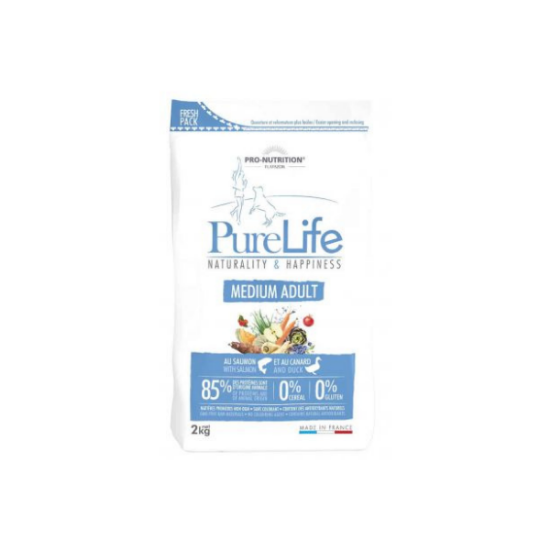 PURELIFE croquettes chien adulte medium 2KG