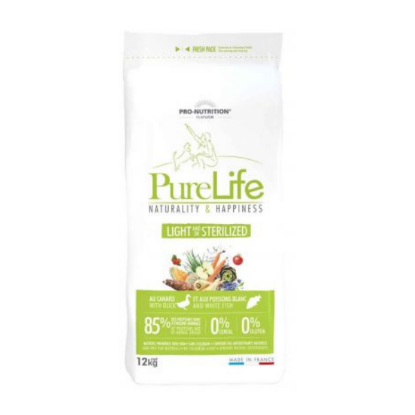 PURELIFE croquettes chien stérilisé light 12KG