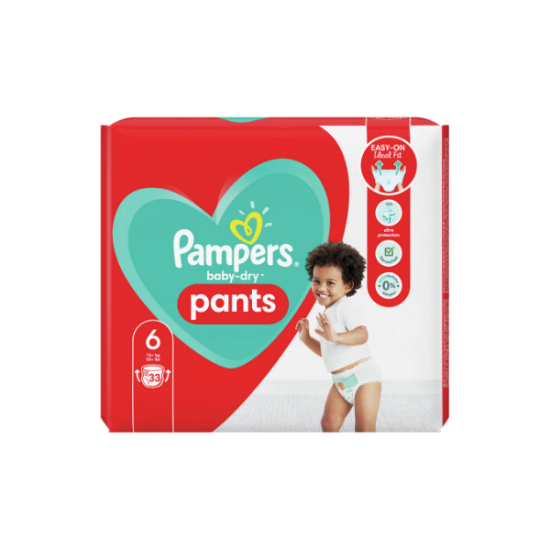 Pampers Baby-Dry Pants Couches-Culottes Taille 6, 33 Culottes 